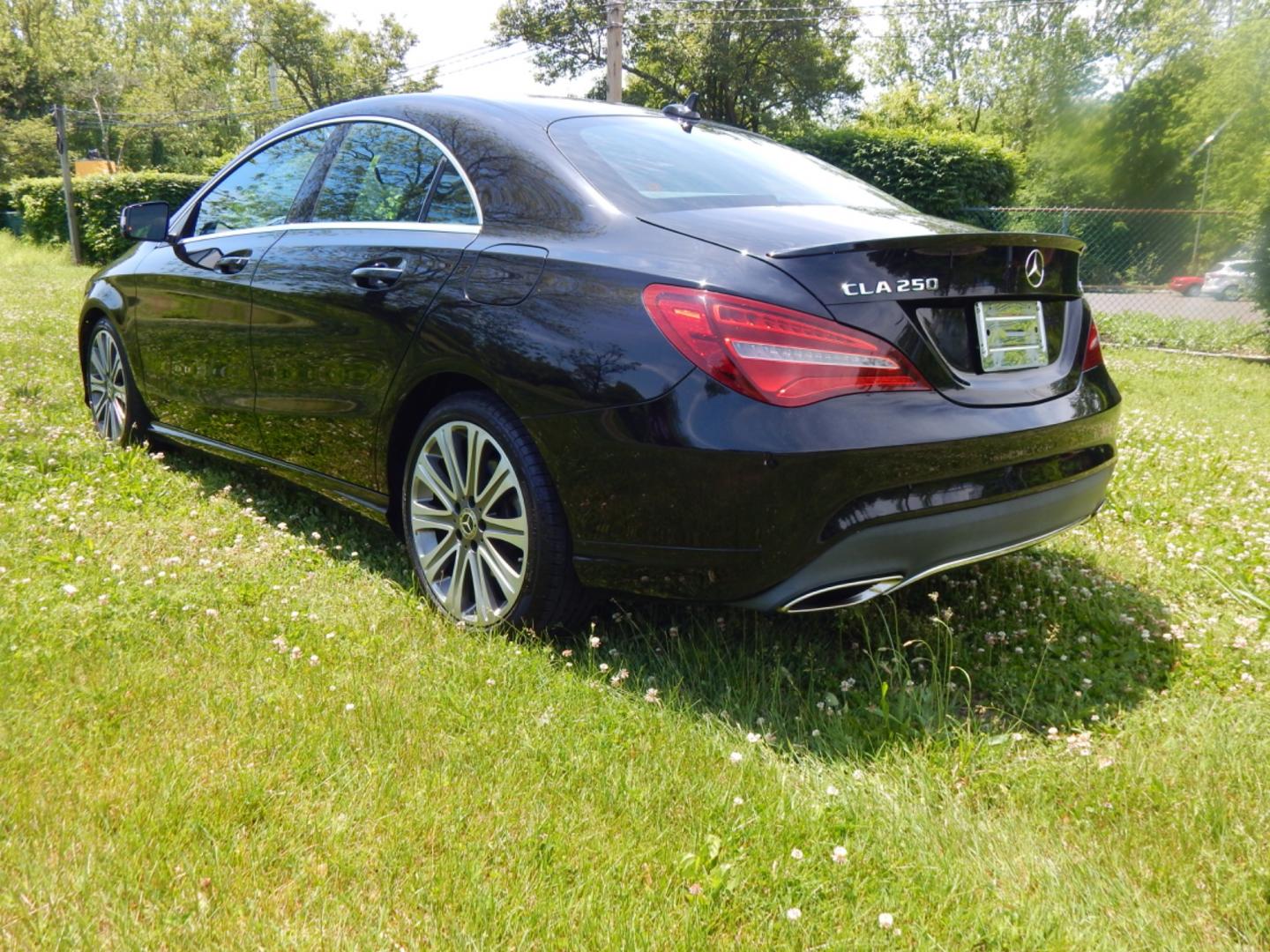 2019 Black /Black Leather Mercedes-Benz CLA-Class CLA250 4MATIC (WDDSJ4GB2KN) with an 2.0L L4 DOHC 16V engine, 7A transmission, located at 6528 Lower York Road, New Hope, PA, 18938, (215) 862-9555, 40.358707, -74.977882 - Here we have a beautiful Mercedes CLA 250 with a 2.0L 4 cylinder engine putting power to all four wheels via an automatic transmission. Options include: black leather, dual power seats, dual climate controls, AM/FM/CD/MEDIA and navigation radio, tilt steering wheel, cruise control, automatic headlig - Photo#2